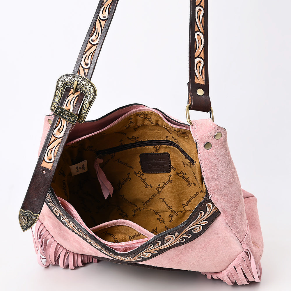 American Darling Crossbody Hand Tooled Genuine Leather