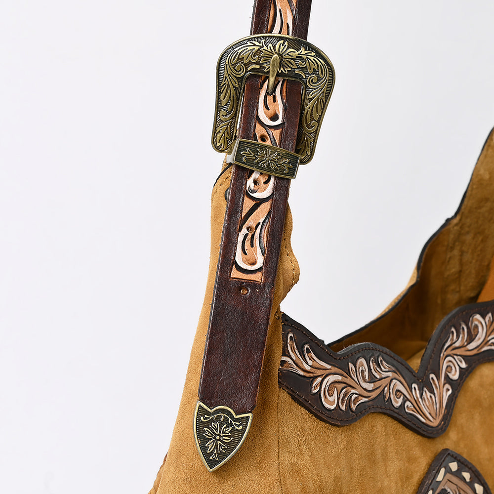 American Darling Crossbody Hand Tooled Genuine Leather