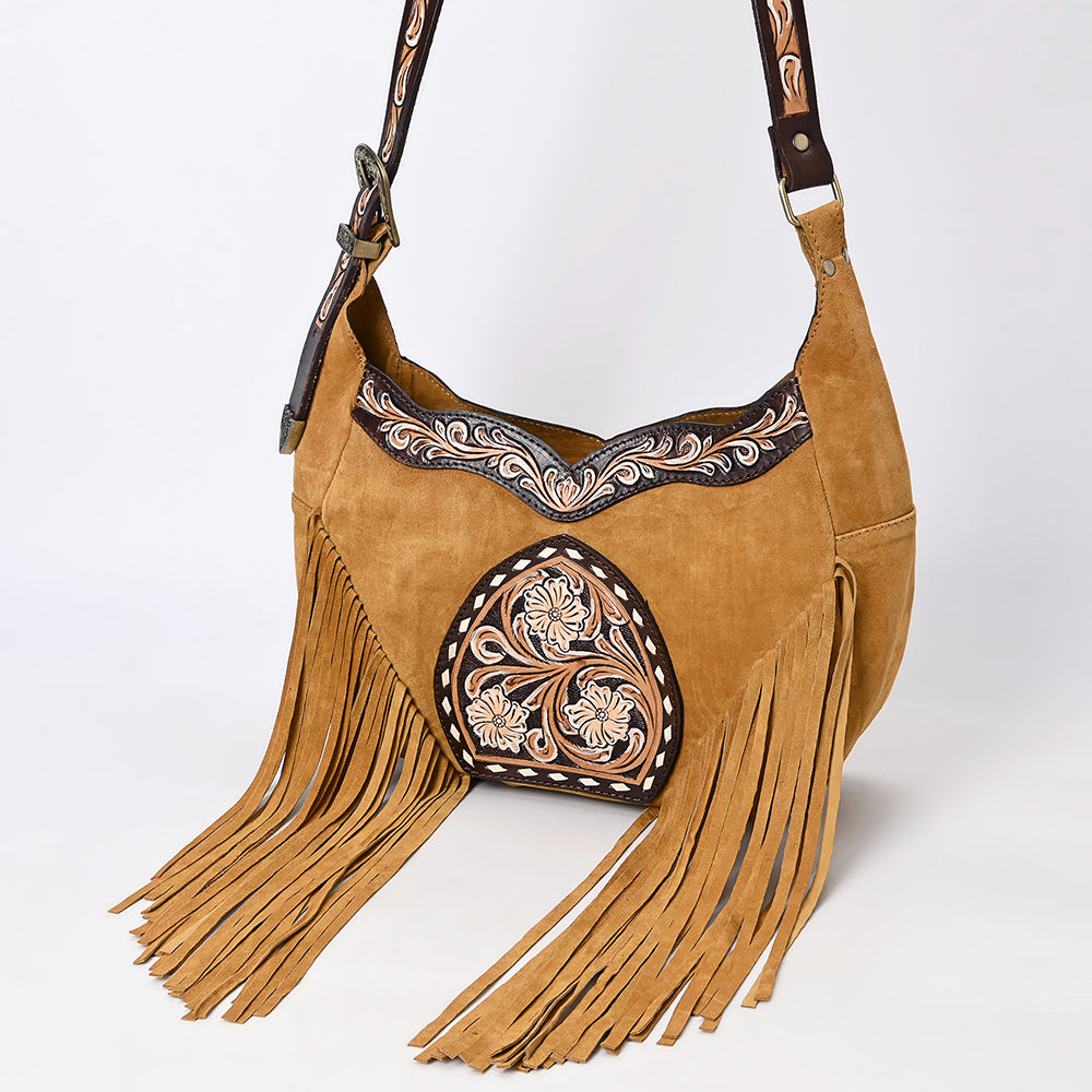 American Darling Crossbody Hand Tooled Genuine Leather