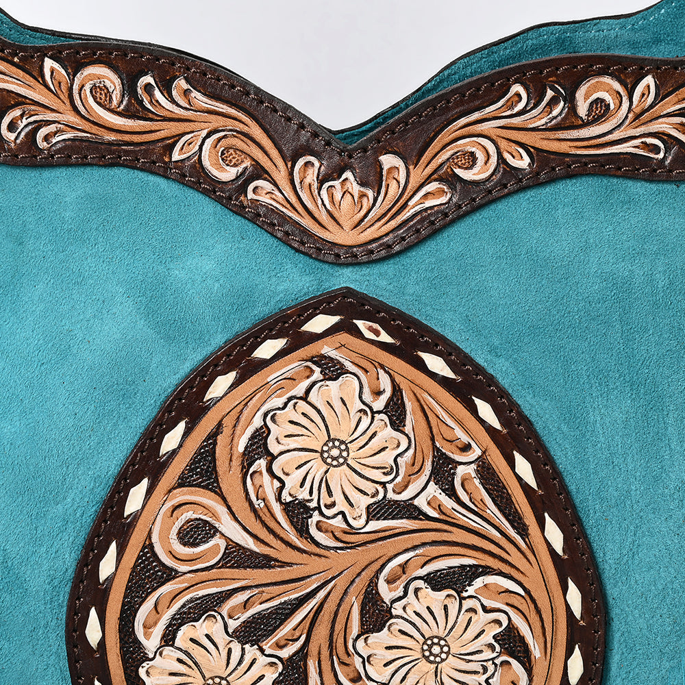 American Darling Crossbody Hand Tooled Genuine Leather