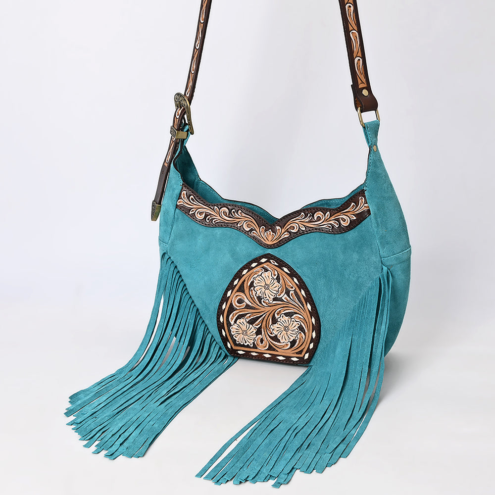 American Darling Crossbody Hand Tooled Genuine Leather