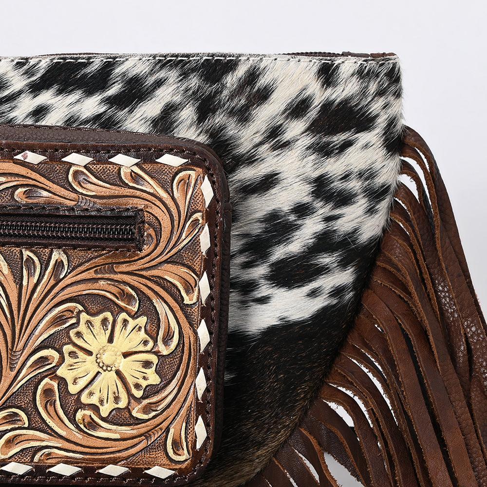 American Darling Hand-Tooled Genuine Leather Crossbody Bag