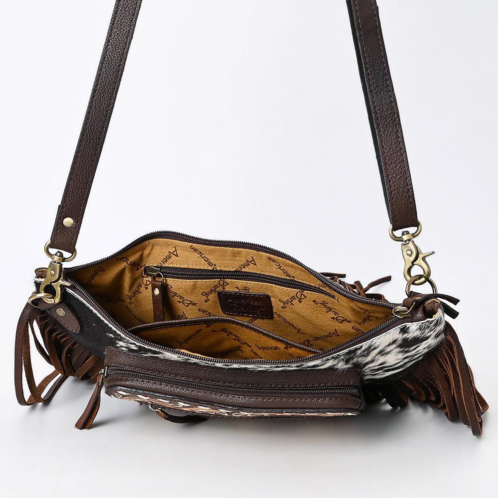 American Darling Hand-Tooled Genuine Leather Crossbody Bag