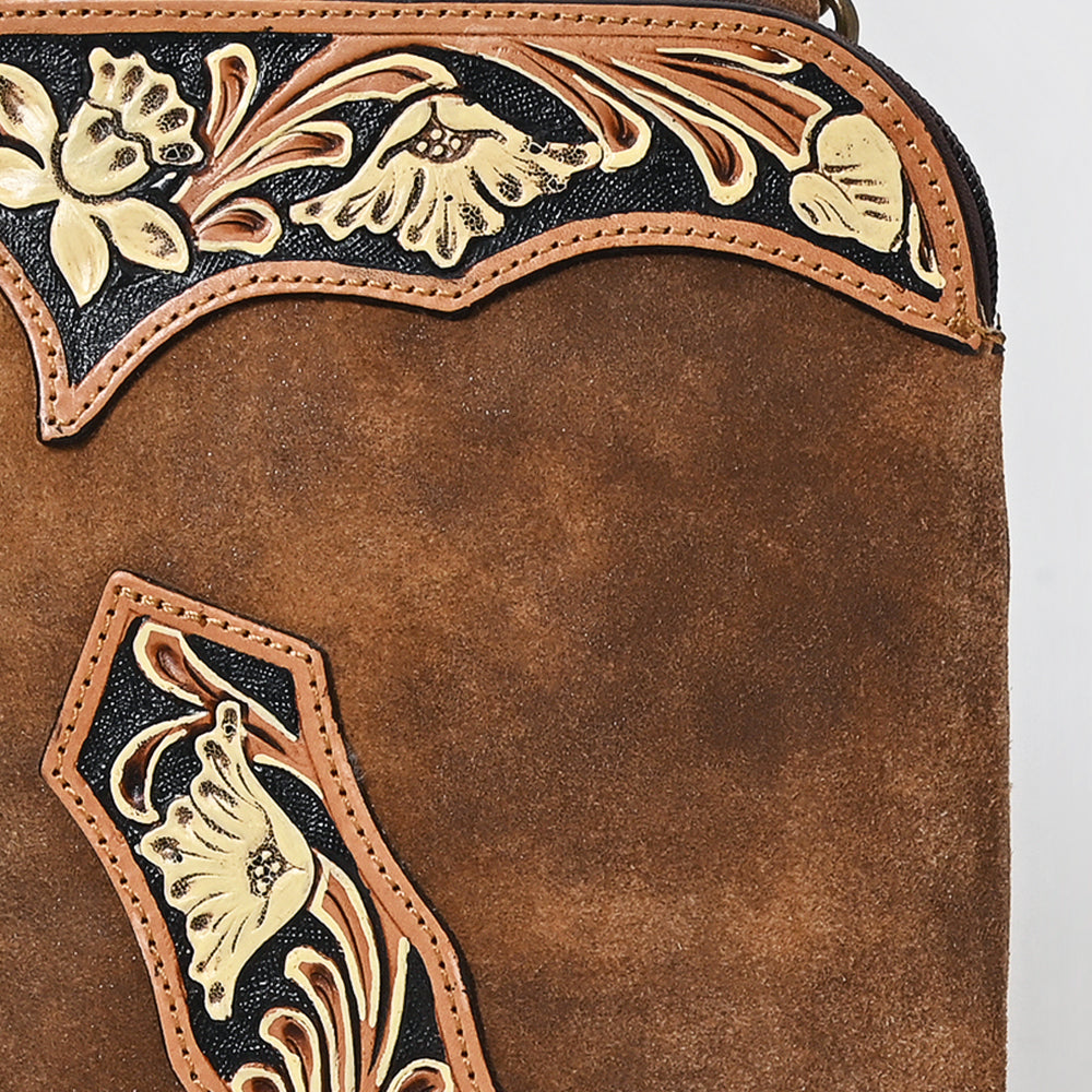 American Darling Chaps Bag Hand Tooled Genuine Leather