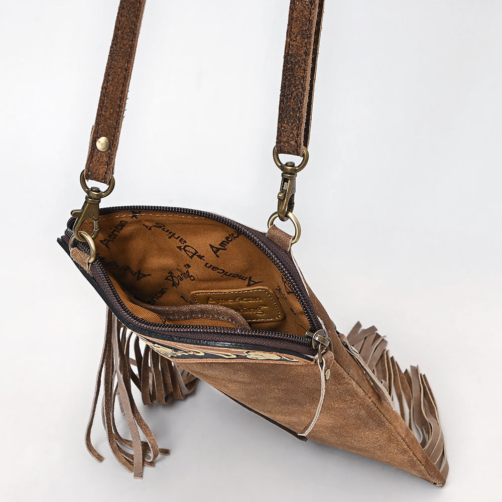 American Darling Chaps Bag Hand Tooled Genuine Leather