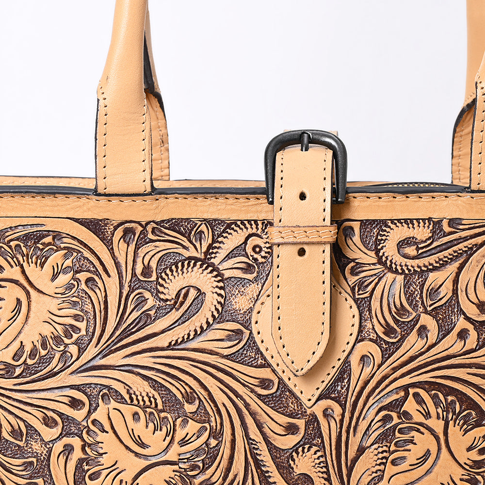 American Darling Hand-Tooled Genuine Leather Bag