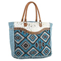 Ohlay Weekender Upcycled Wool Upcycled Canvas Hair-on Genuine Leather