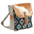 Ohlay Backpack Upcycled Wool Upcycled Canvas Hair-On Genuine Leather