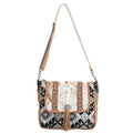 Ohlay Crossbody Embossed Upcycled Wool Upcycled Canvas Hair-On Genuine Leather