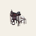 HILASON Gaited Western Horse Flex Pleasure American Leather Saddle | Treeless for Horses