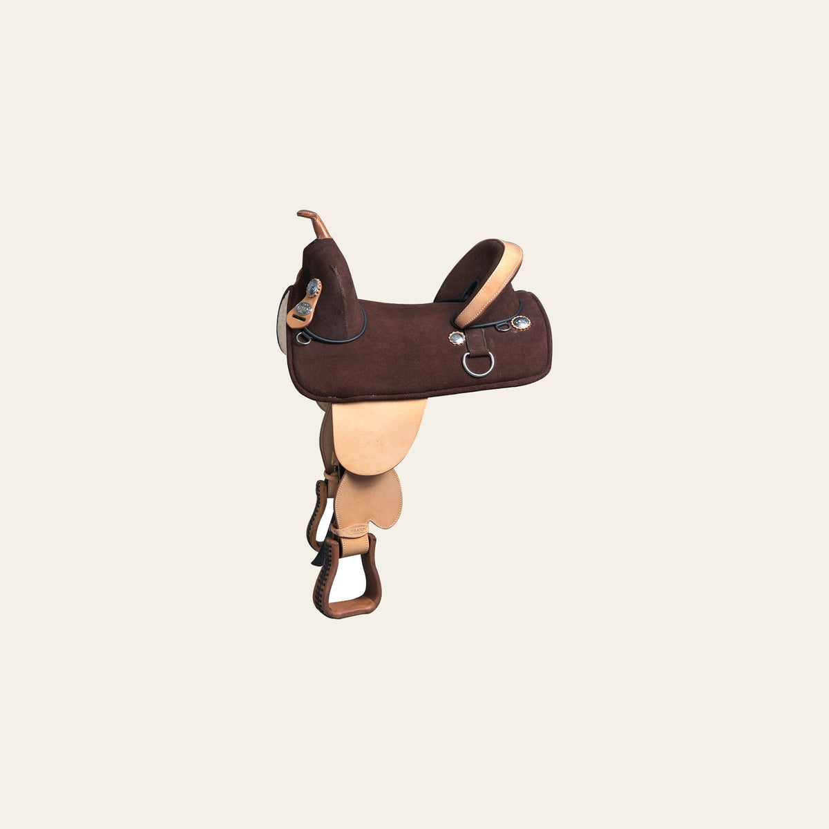 HILASON Treeless Western Trail Barrel Racing American Leather Saddle | Horse for Horses