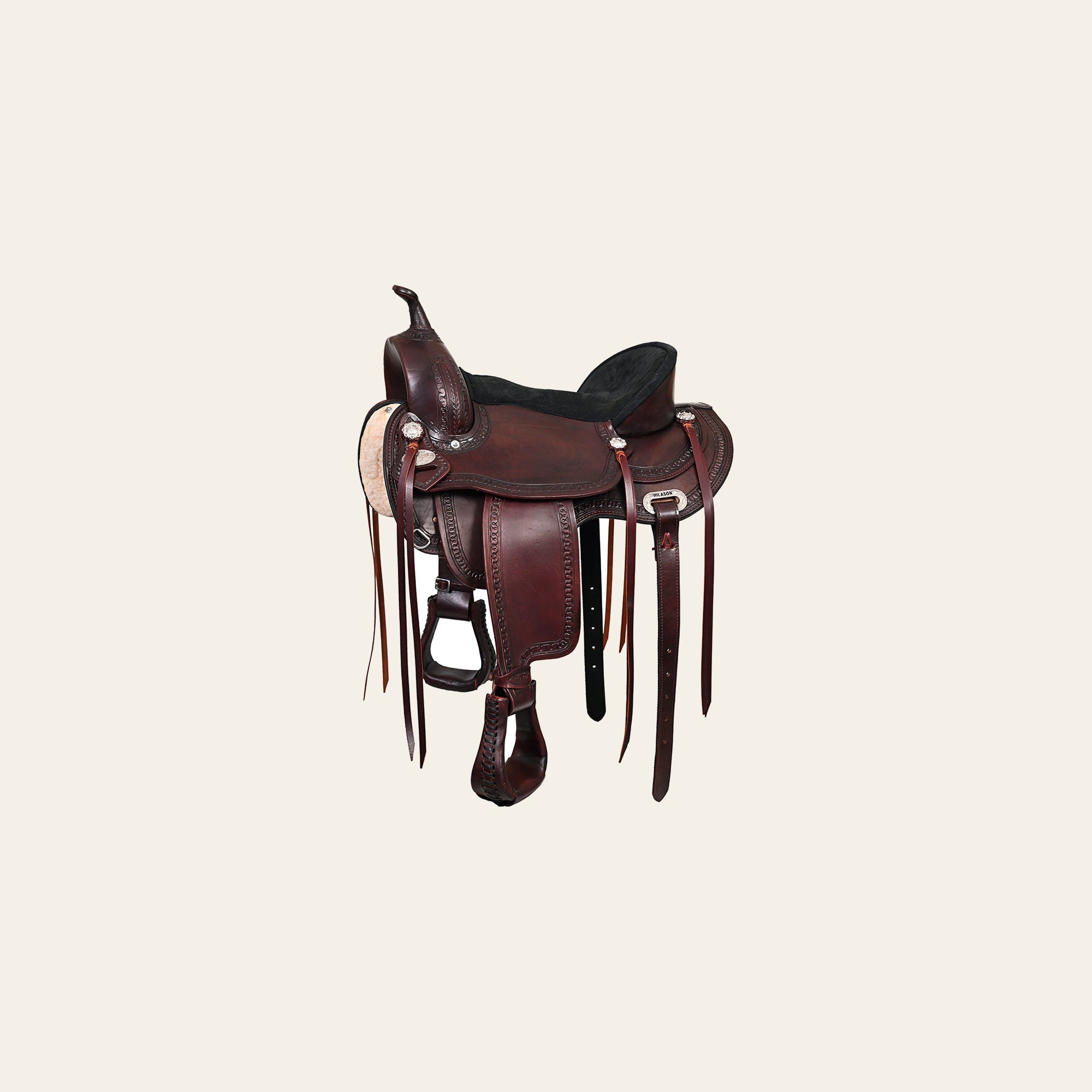 HILASON Western Horse Saddle American Leather Flex Tree Trail & Pleasure Chocolate Brown | for Horses