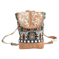 Ohlay Backpack Upcycled Wool Upcycled Canvas Hair-On Genuine Leather