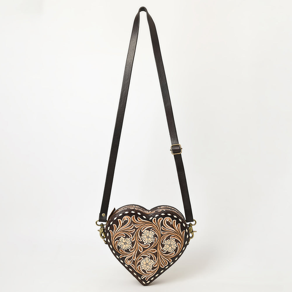 American Darling Canteen Hand Tooled Genuine Leather Women Bag Western Canteen Handbag Purse |