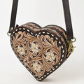 American Darling Canteen Hand Tooled Genuine Leather Women Bag Western Canteen Handbag Purse |