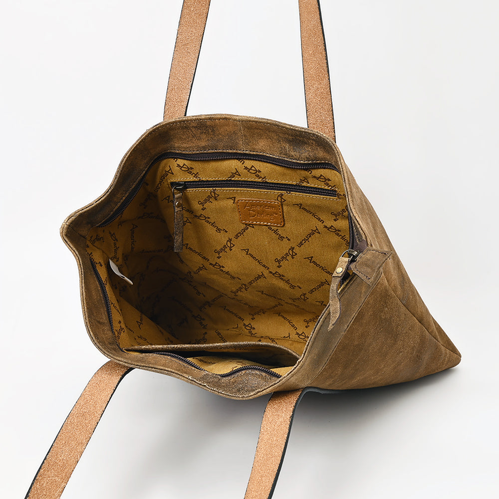 American Darling Hand-Tooled Genuine Leather Tote