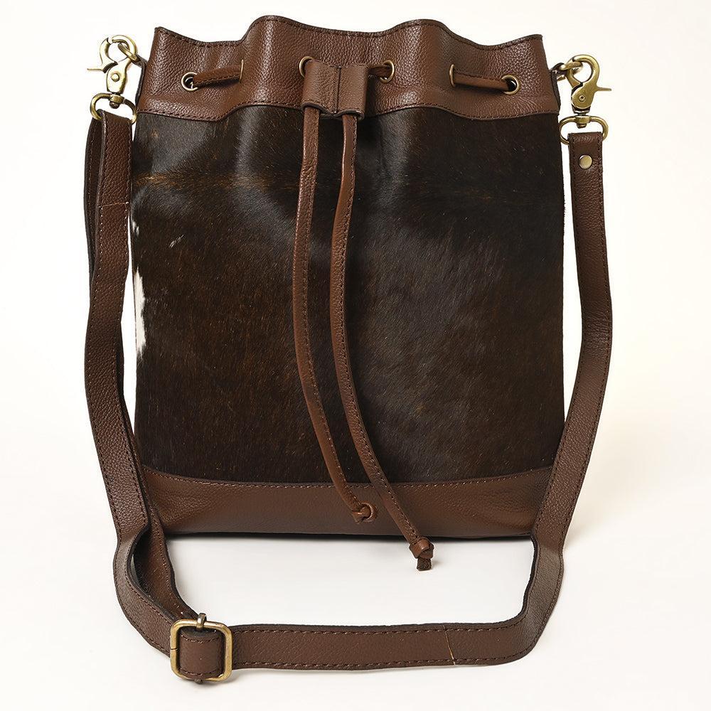OHLAY Hair-On Leather Bucket Bag