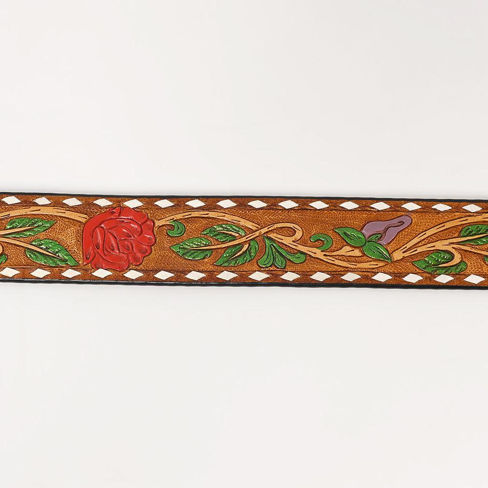 American Darling Beautifully Hand Tooled Genuine American Leather Belt Men and Women