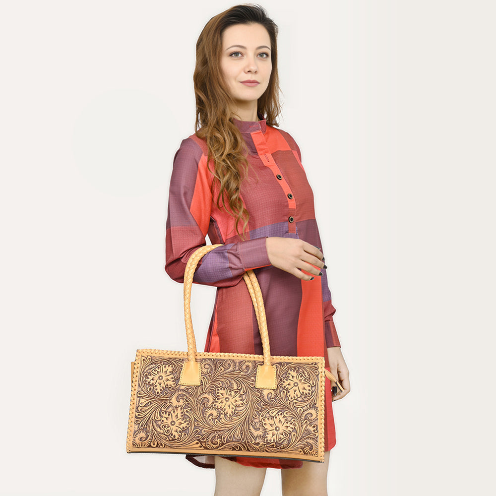 American Darling Hand Tooled Genuine Leather