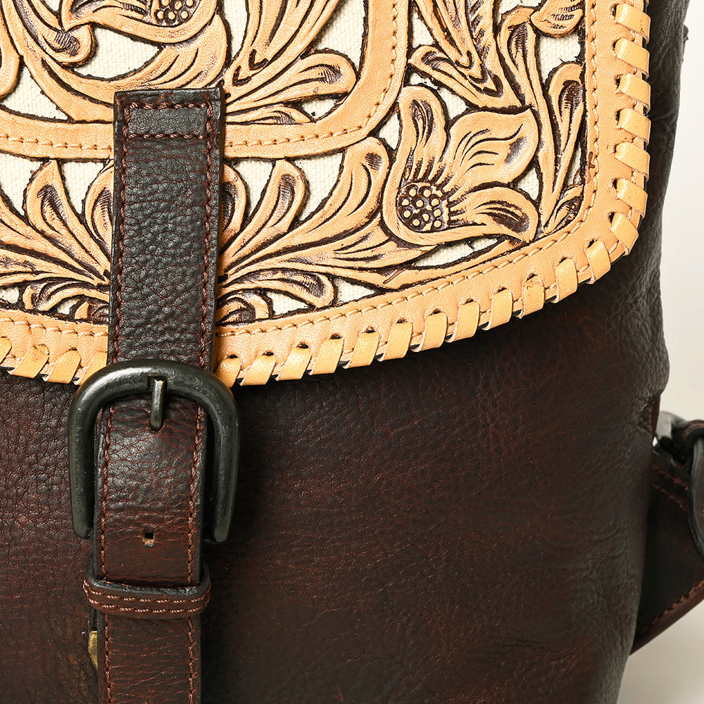 American Darling Hand-Tooled Genuine Leather Bag