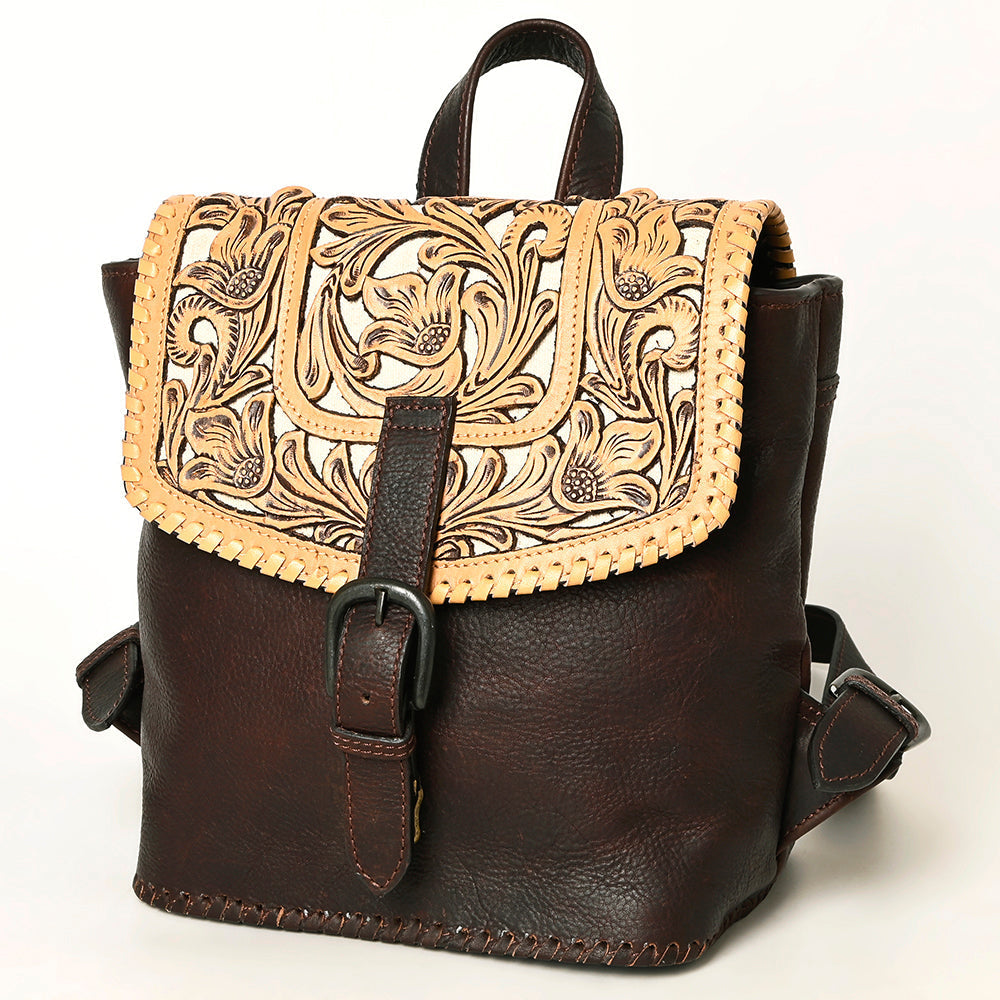 American Darling Hand-Tooled Genuine Leather Bag