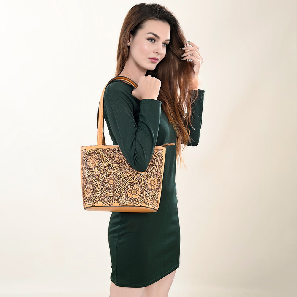 American Darling Hand Tooled Genuine Leather