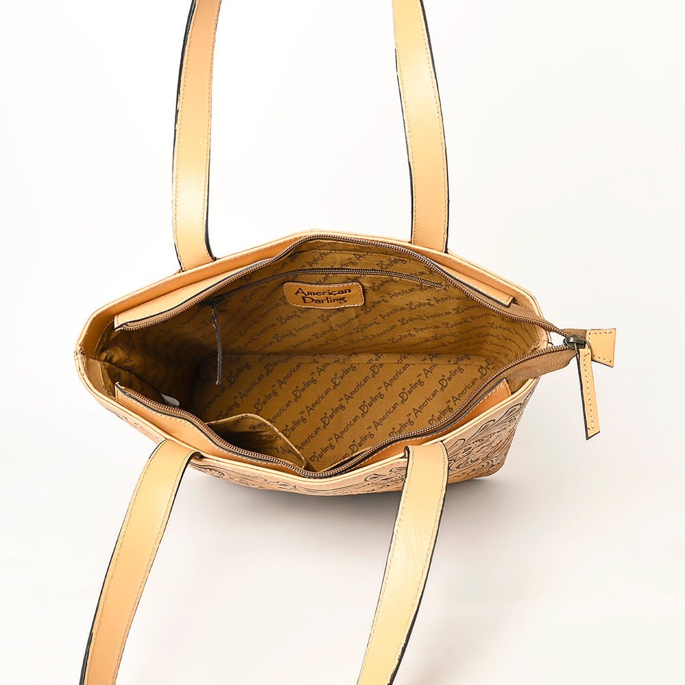 American Darling Hand Tooled Genuine Leather