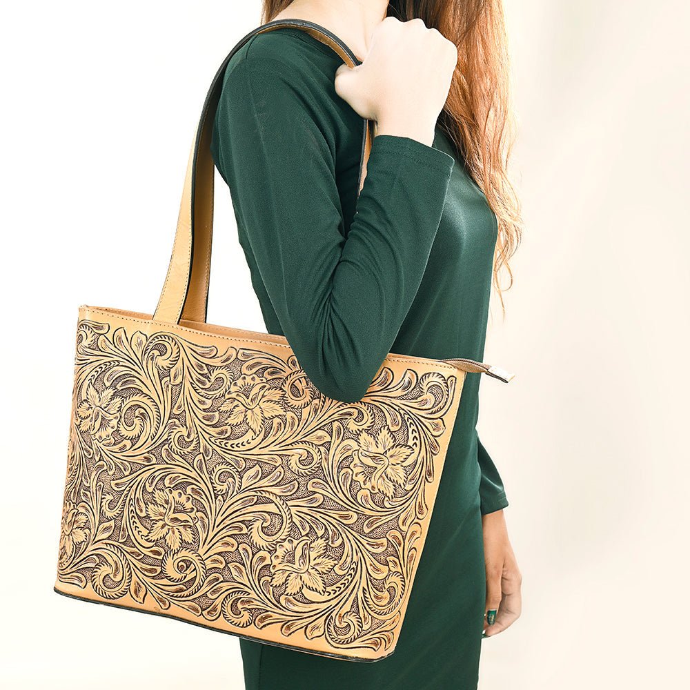 American Darling Hand Tooled Genuine Leather