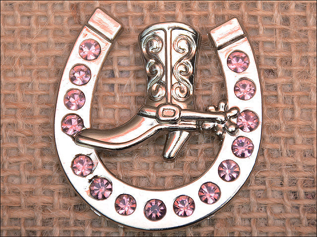Western Screw Back Concho Amethyst Horseshoe Boots Crystals Headstall