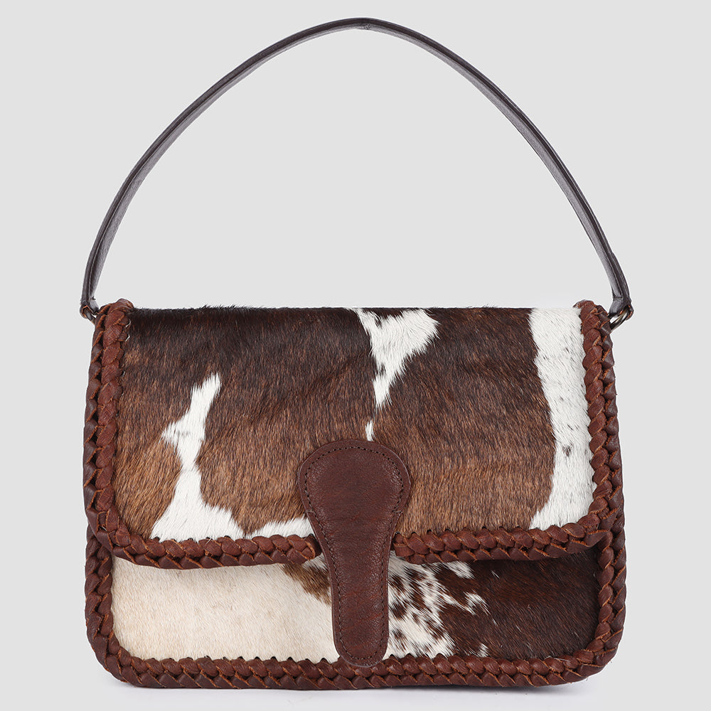American Darling Hair-On Genuine Leather Hobo Bag