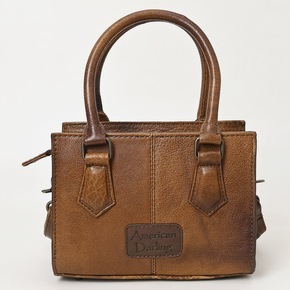 American Darling Hand-Tooled Genuine Leather Crossbody Bag