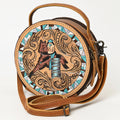 American Darling Hand-Tooled Genuine Leather Crossbody Bag