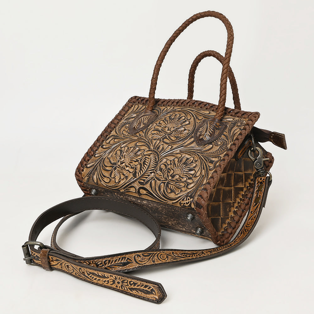 American Darling Hand-Tooled Genuine Leather Tote