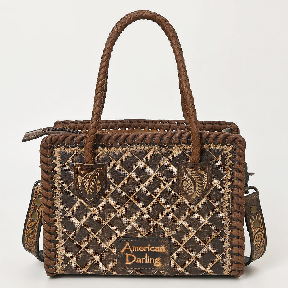 American Darling Hand-Tooled Genuine Leather Tote