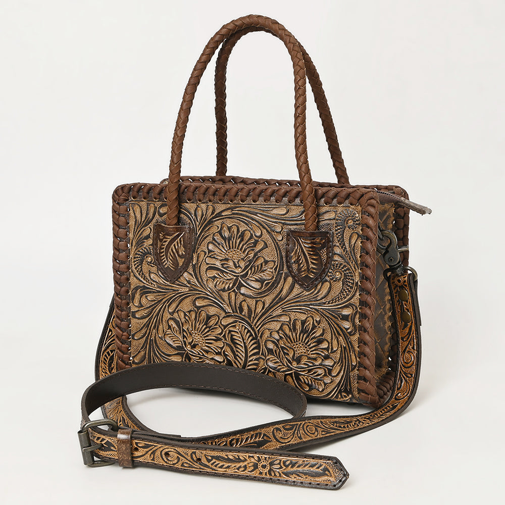 American Darling Hand-Tooled Genuine Leather Tote