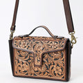 American Darling Hand-Tooled Genuine Leather Crossbody Bag