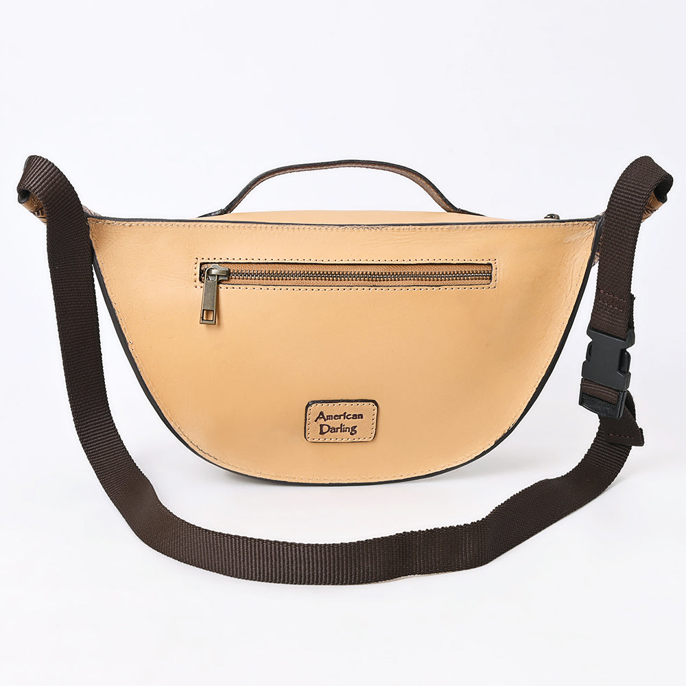 American Darling Fanny Pack Hand Tooled Genuine Western Leather Women Bag Handbag Purse |