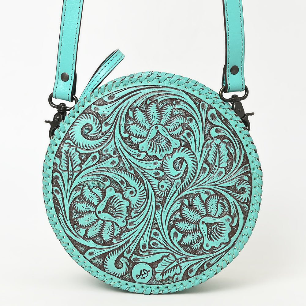 American Darling Canteen Hand Tooled Genuine Leather