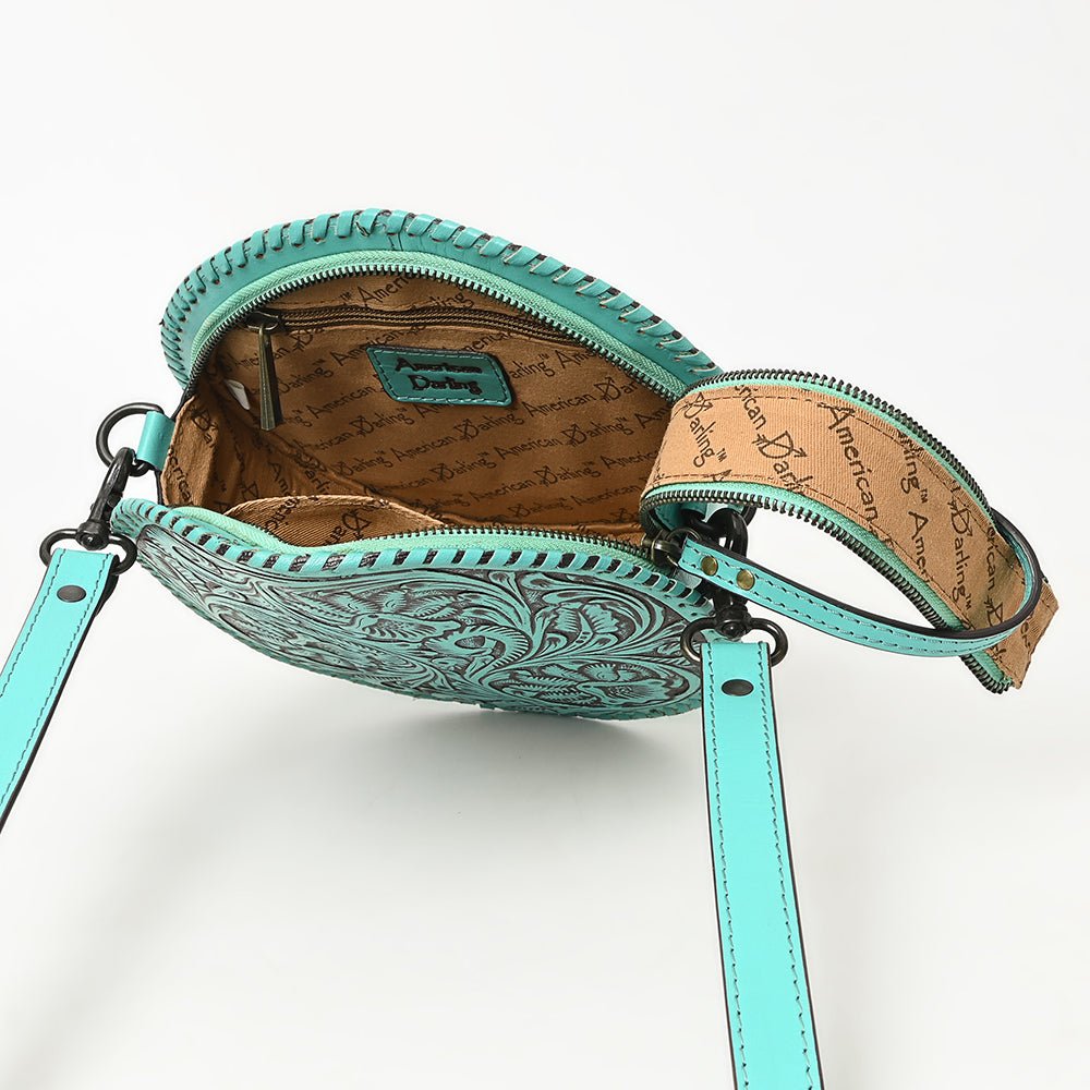 American Darling Canteen Hand Tooled Genuine Leather