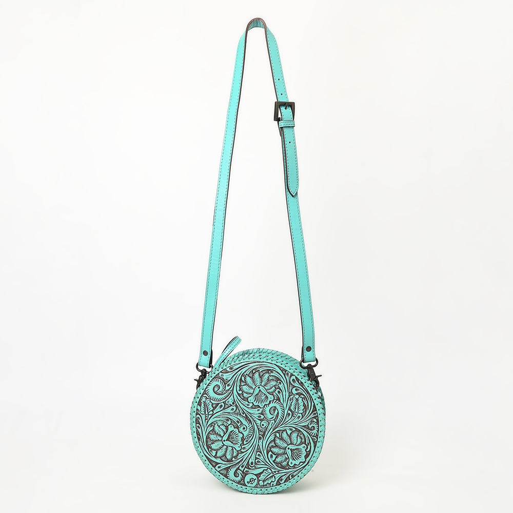 American Darling Canteen Hand Tooled Genuine Leather Women's Bag Western Handbag Purse | Women