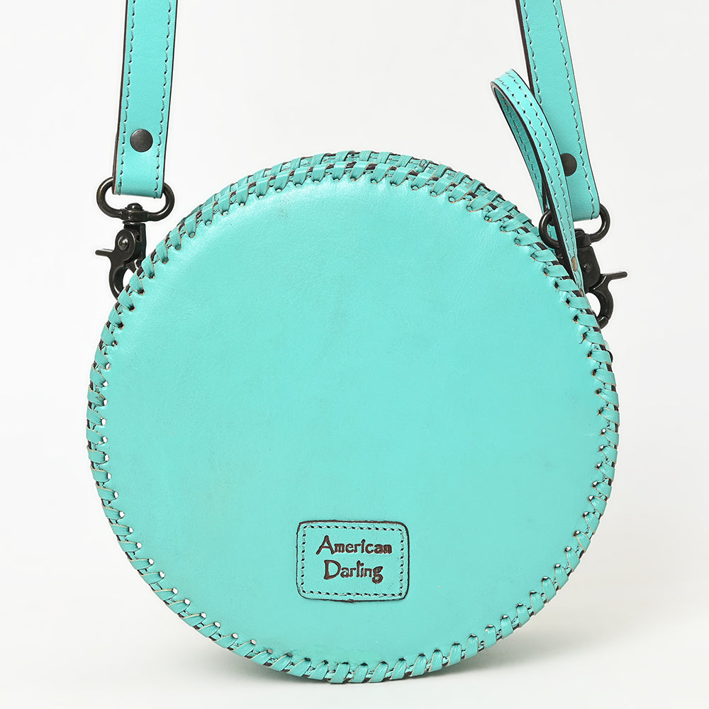 American Darling Canteen Hand Tooled Genuine Leather Women's Bag Western Handbag Purse | Women