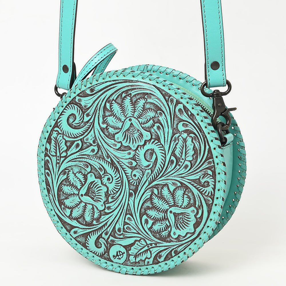 American Darling Canteen Hand Tooled Genuine Leather