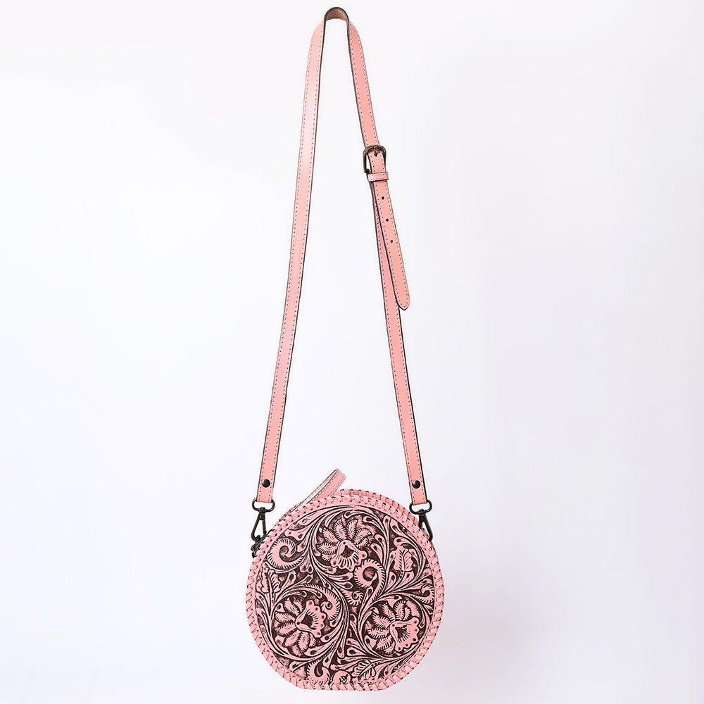 American Darling Canteen Hand Tooled Genuine Leather