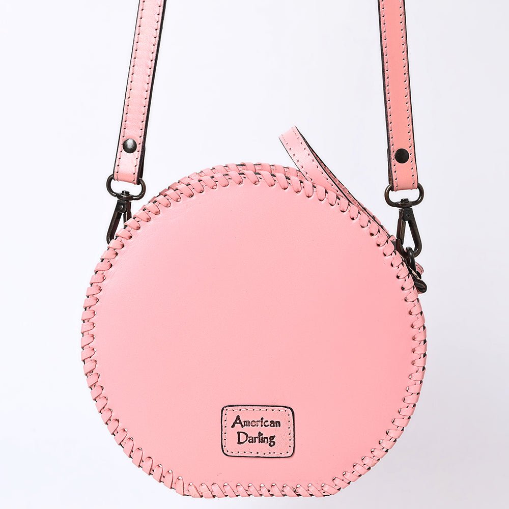 American Darling Canteen Hand Tooled Genuine Leather