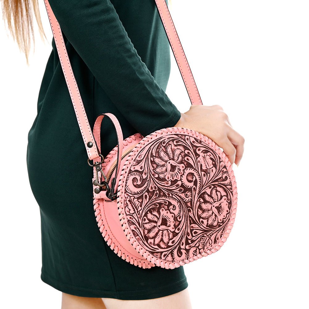 American Darling Canteen Hand Tooled Genuine Leather