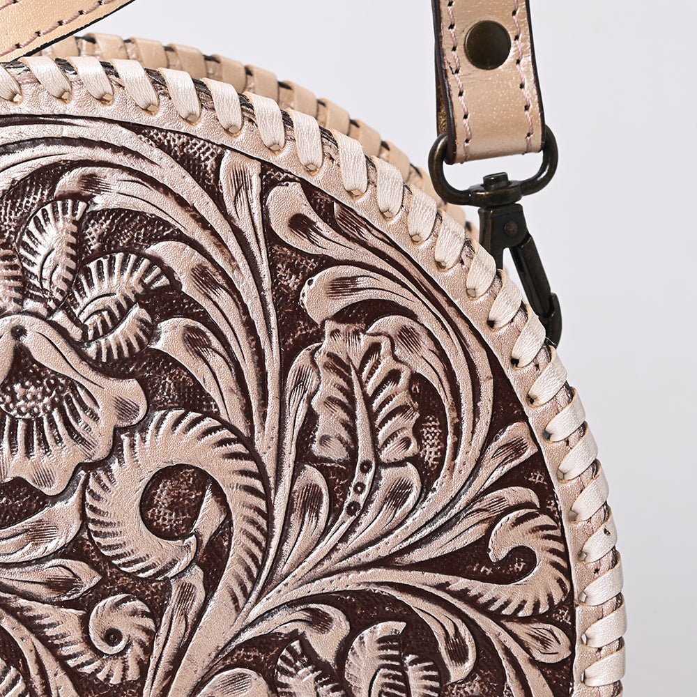 American Darling Canteen Hand Tooled Genuine Leather