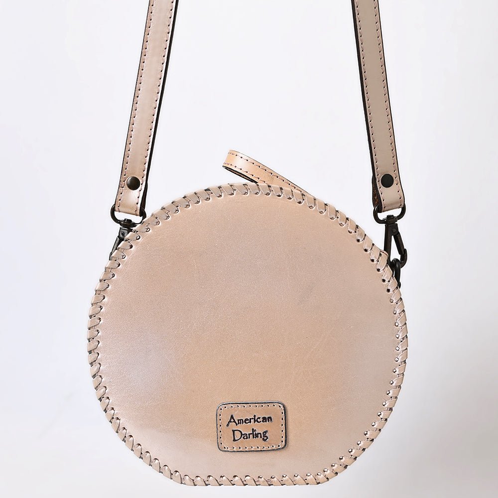 American Darling Canteen Hand Tooled Genuine Leather