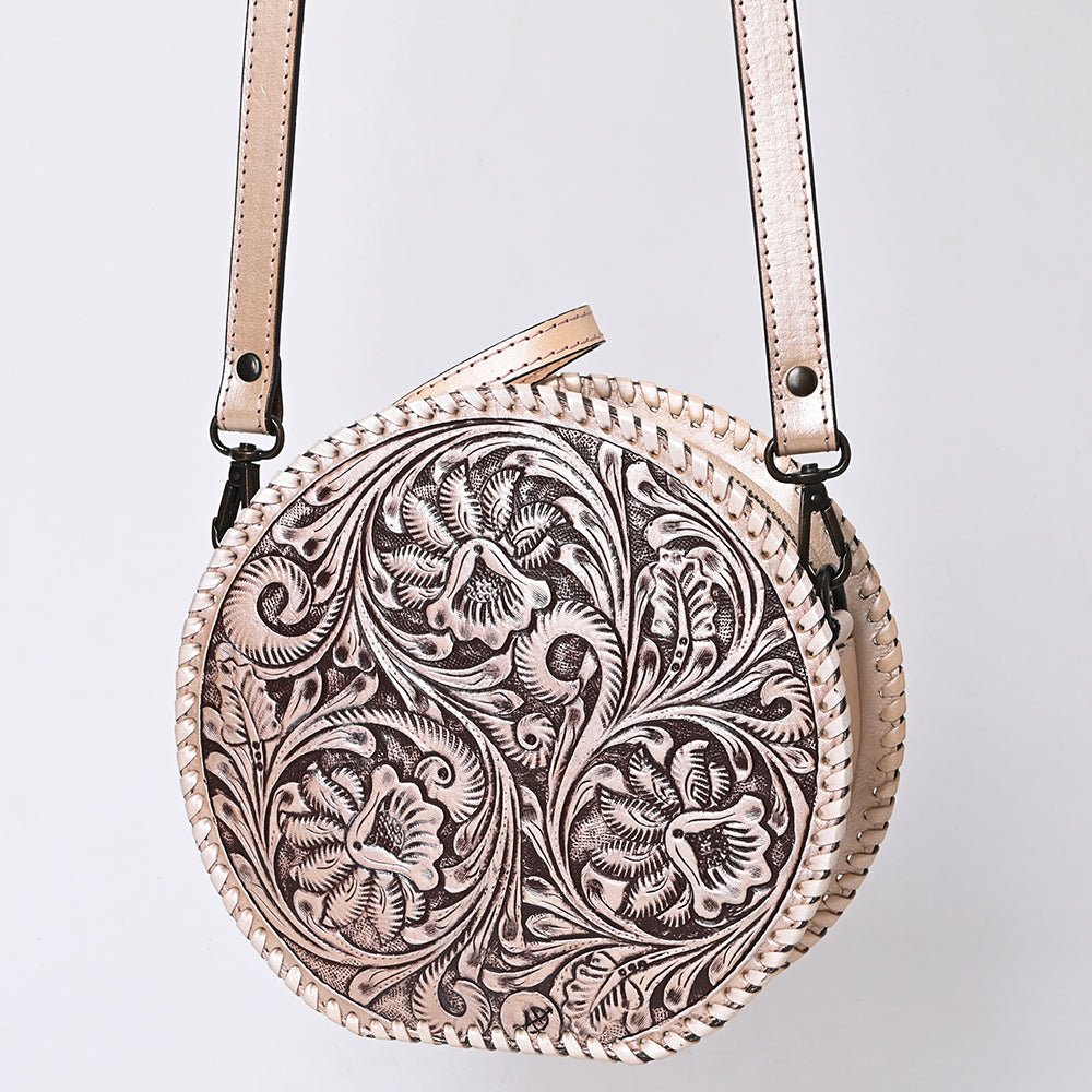 American Darling Canteen Hand Tooled Genuine Leather