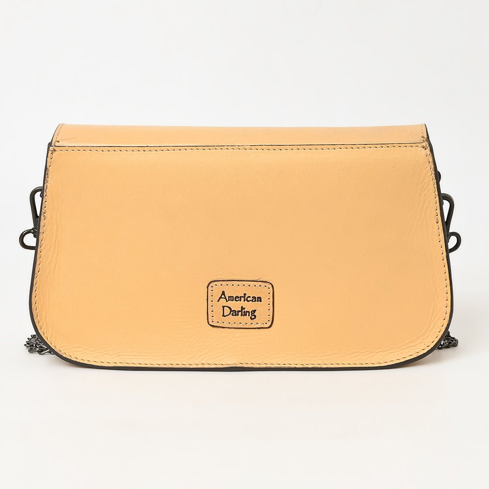 American Darling Hand-Tooled Genuine Leather Small Crossbody Bag