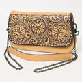 American Darling Hand-Tooled Genuine Leather Small Crossbody Bag